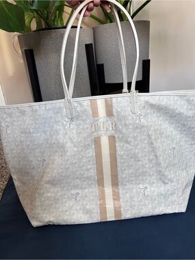 Goyard Monogram St Louis PM Coated Canvas Tote Bag White & Beige